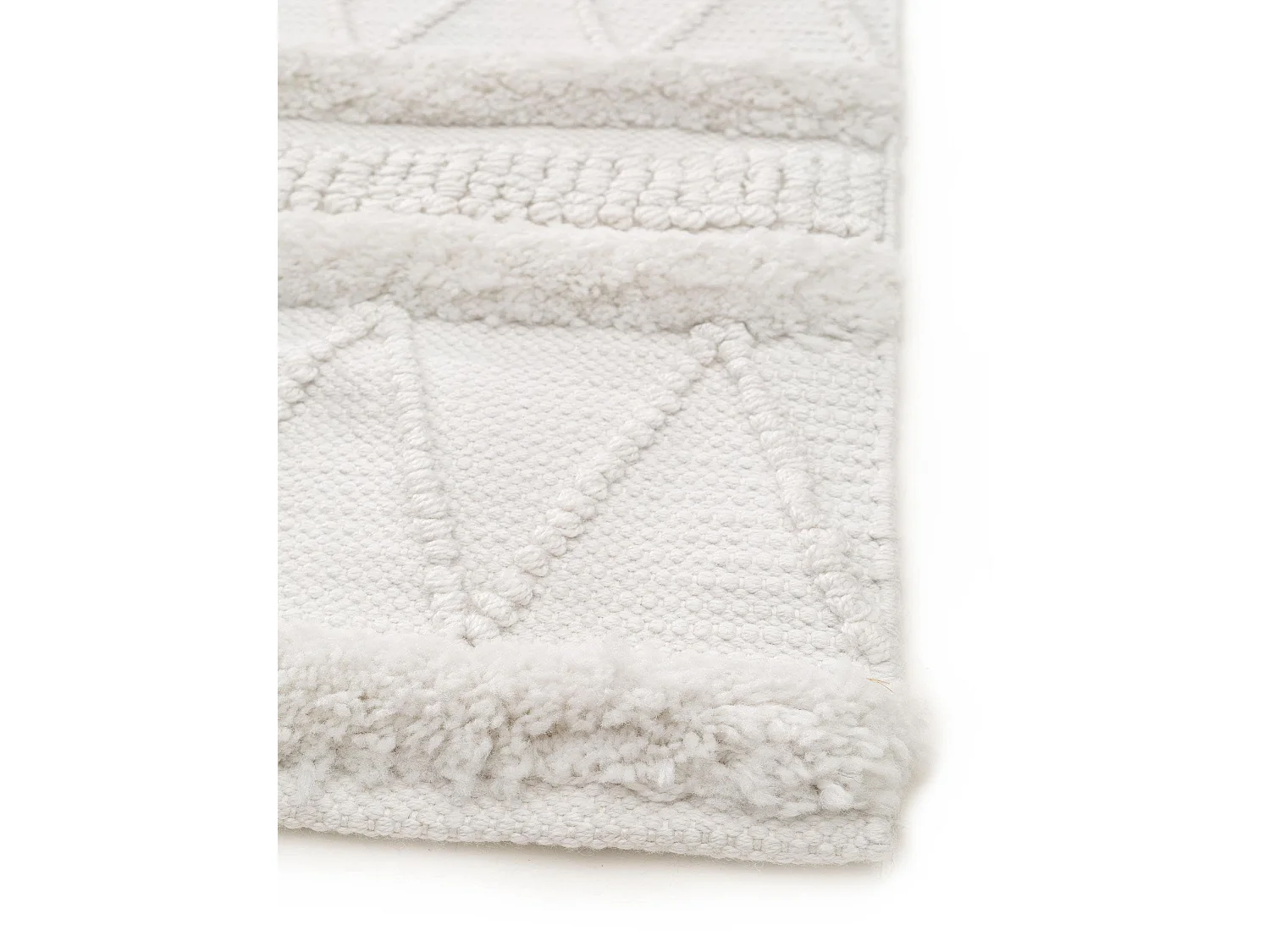 Tapis fabriqué à partir de matériaux recyclés Toni Ivory 80x150 cm