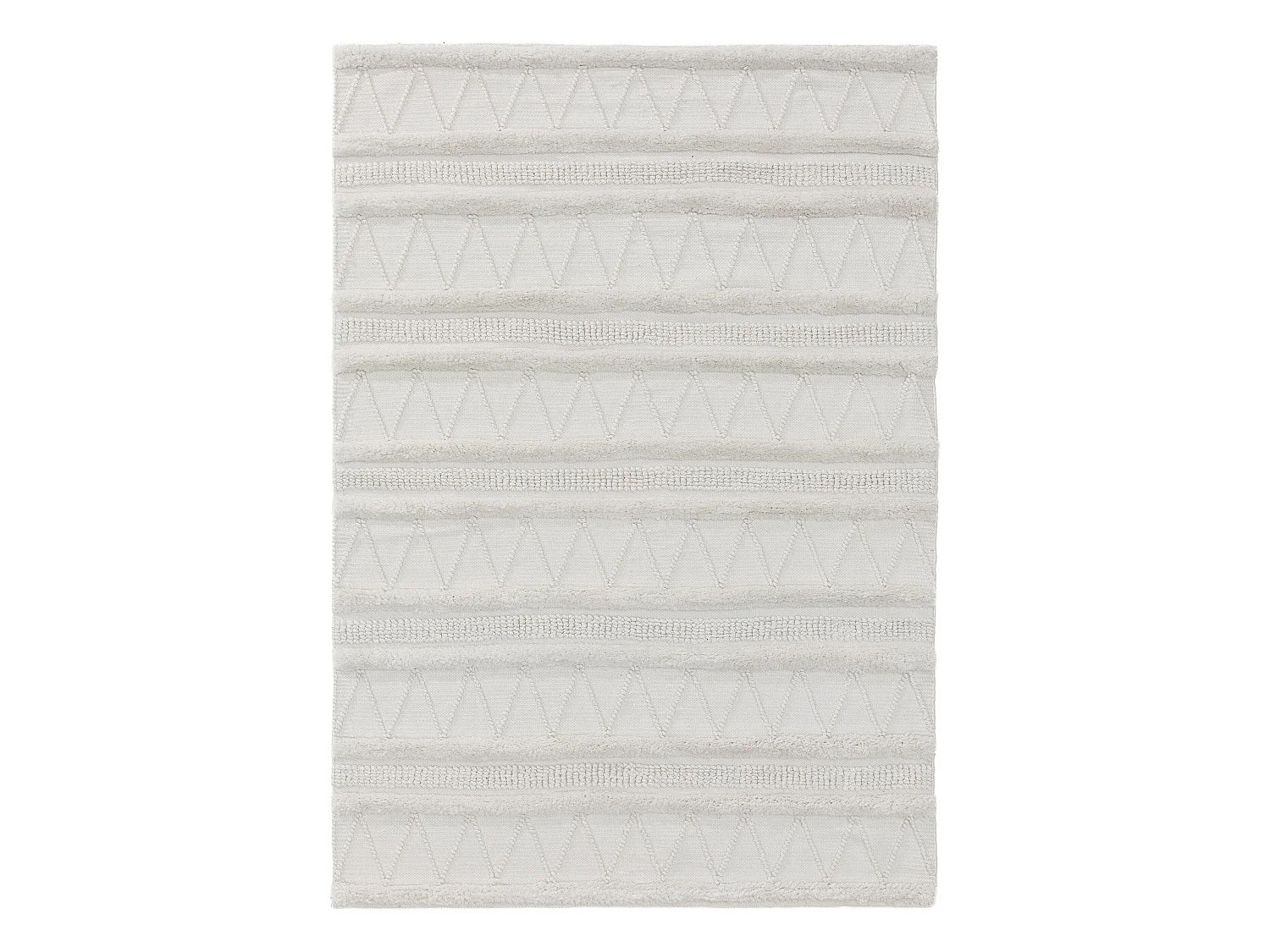 Tapis fabriqué à partir de matériaux recyclés Toni Ivory 80x150 cm