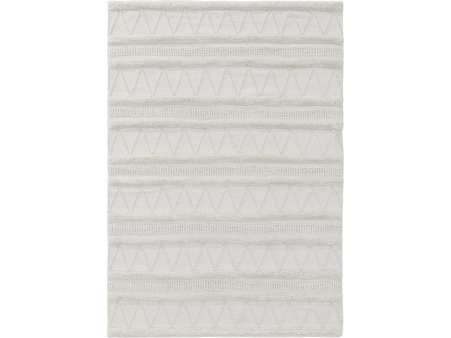 Tapis fabriqué à partir de matériaux recyclés Toni Ivory 80x150 cm