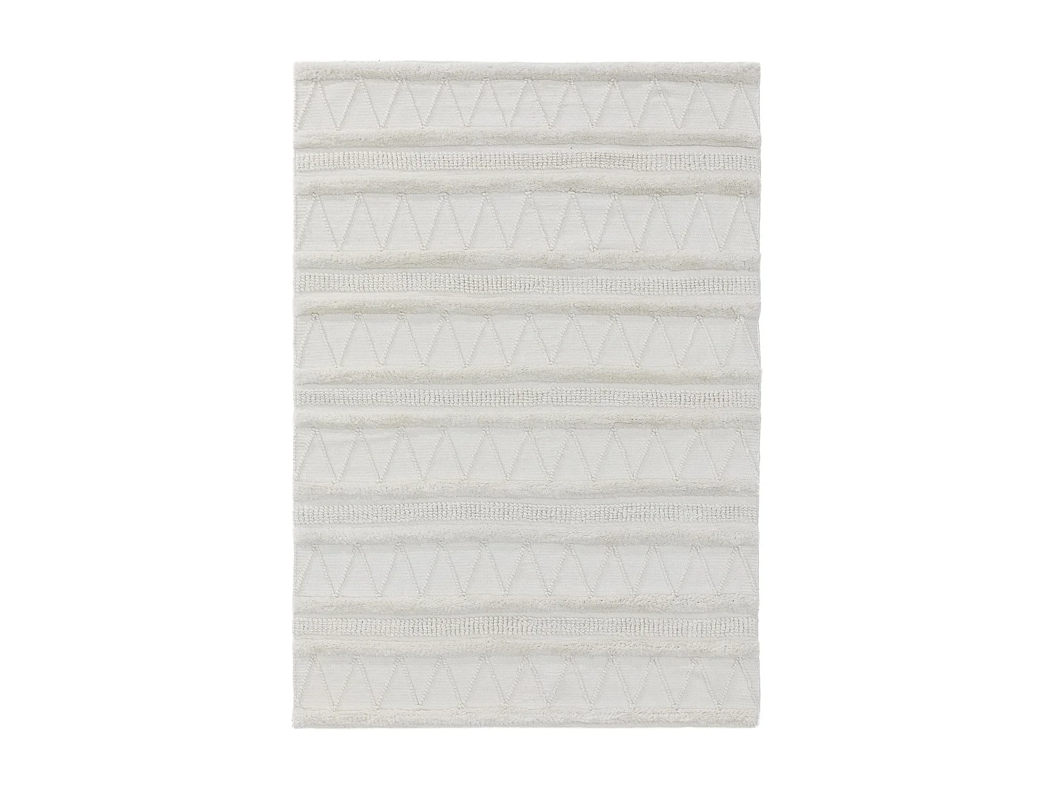 Tapis fabriqué à partir de matériaux recyclés Toni Ivory 80x150 cm