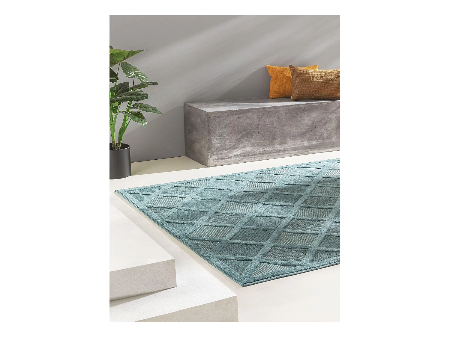 Tapis d'extérieur & intérieur Bonte Turquoise 120x170 cm