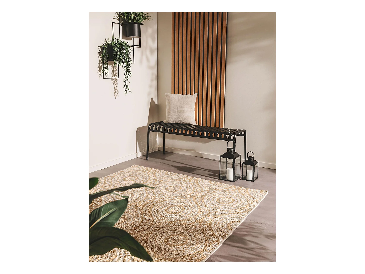 Tapis d'extérieur & intérieur Cleo Crème/Beige 240x340 cm