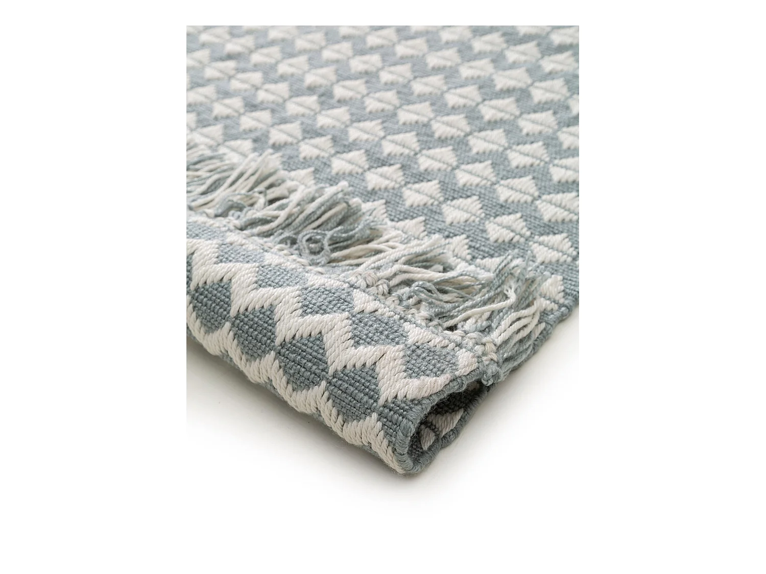 Tapis fabriqué à partir de matériaux recyclés Morty Bleu 200x300 cm