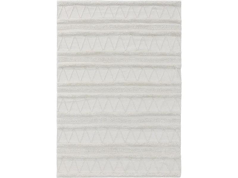 Tapis fabriqué à partir de matériaux recyclés Toni Ivory 200x300 cm