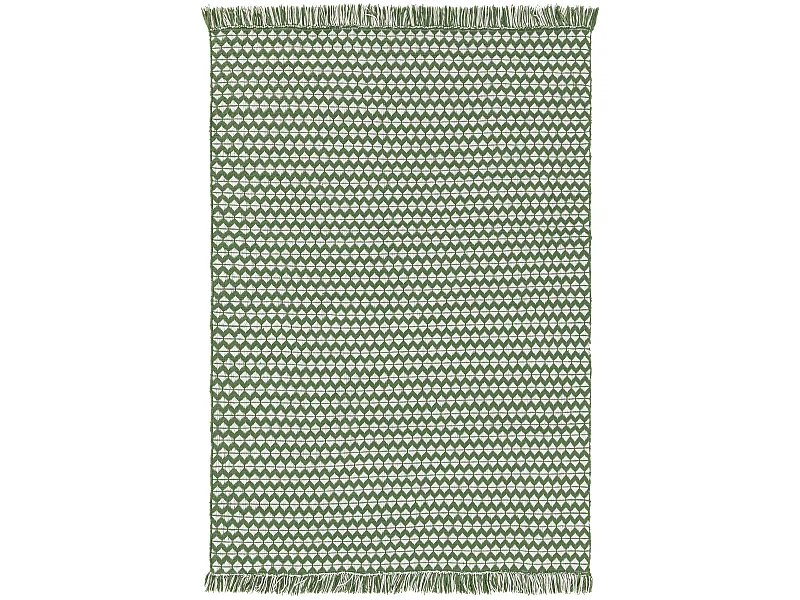 Tapis fabriqué à partir de matériaux recyclés Morty Vert 200x300 cm