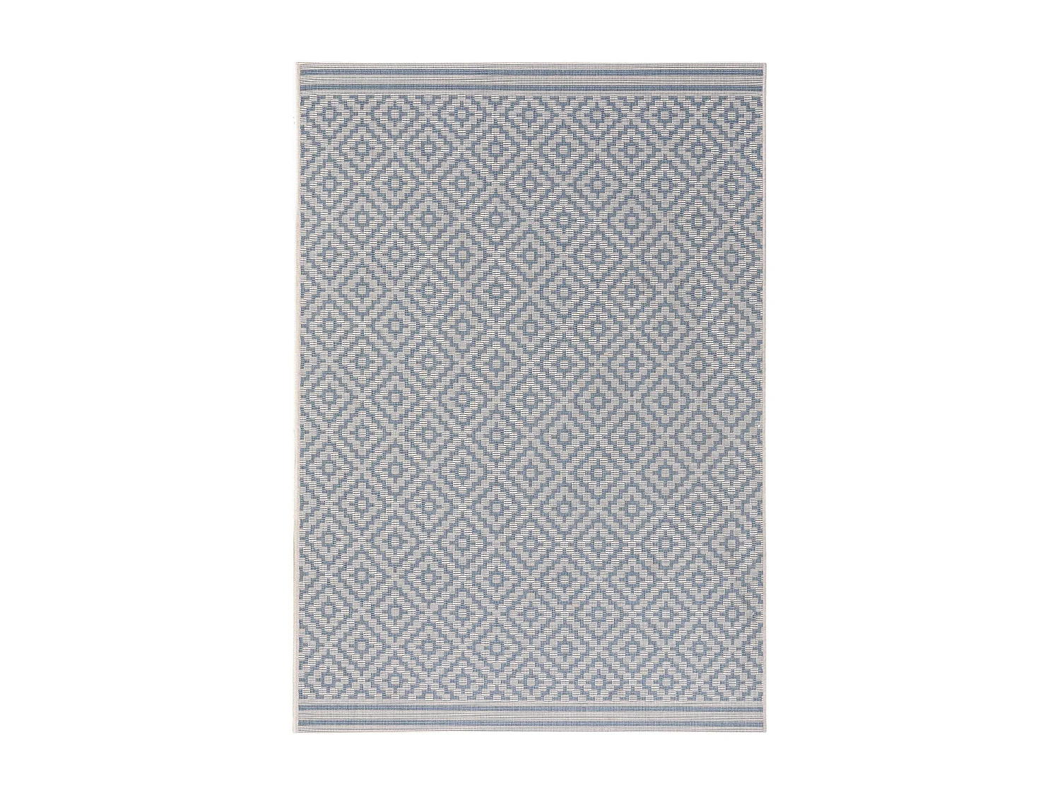 Tapis d'extérieur & intérieur Metro Bleu 140x200 cm