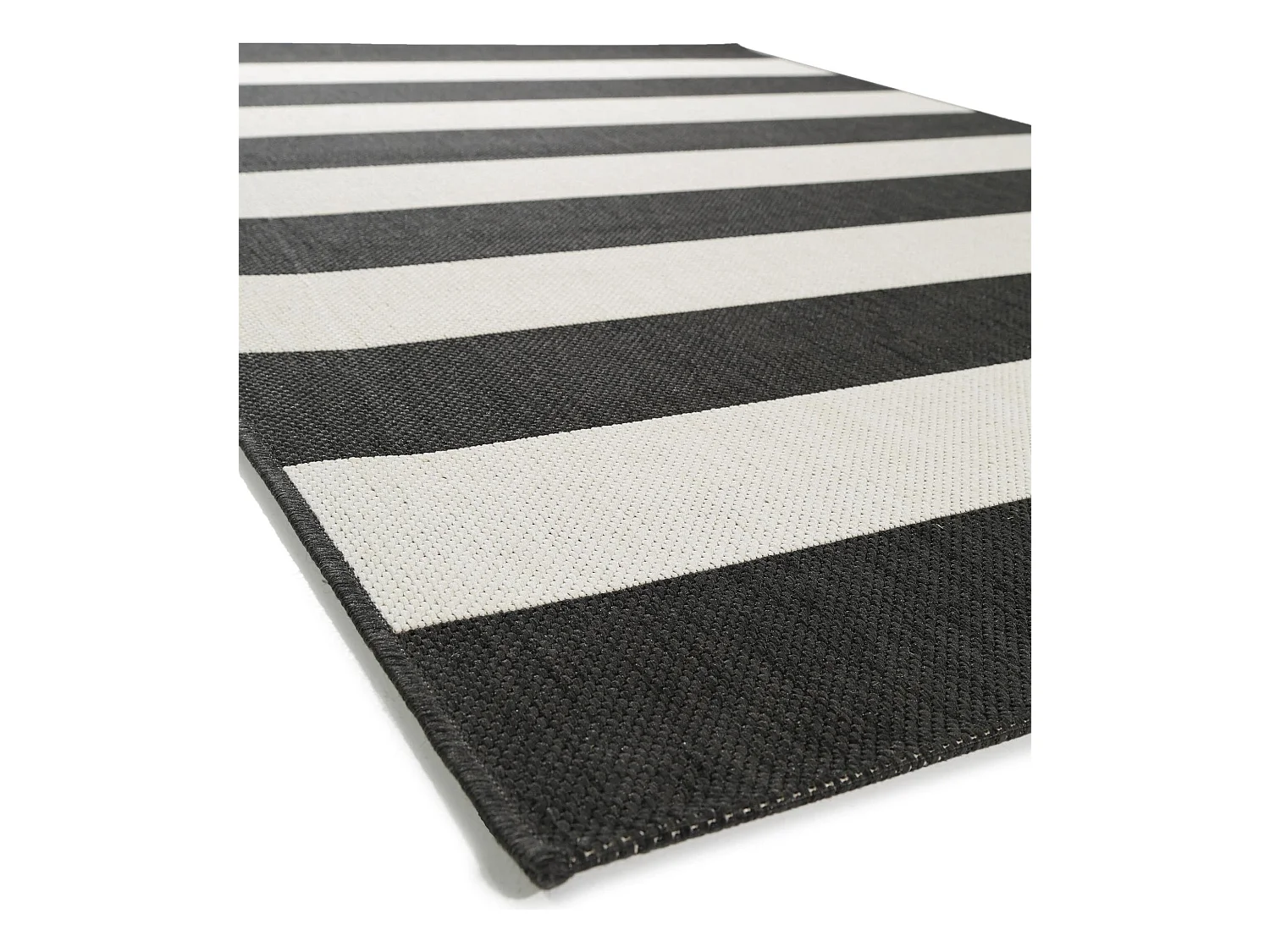 Tapis d'extérieur & intérieur Metro Noir 160x230 cm