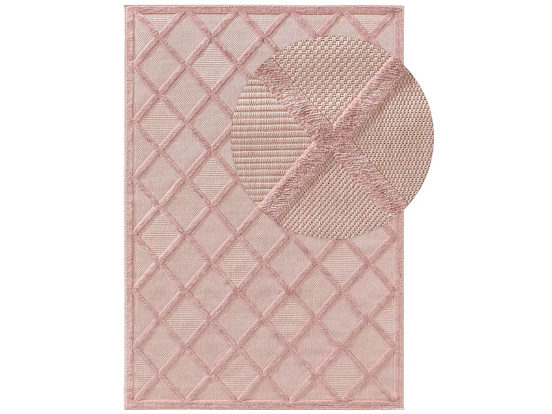 Tapis d'extérieur & intérieur Bonte Rose 240x340 cm