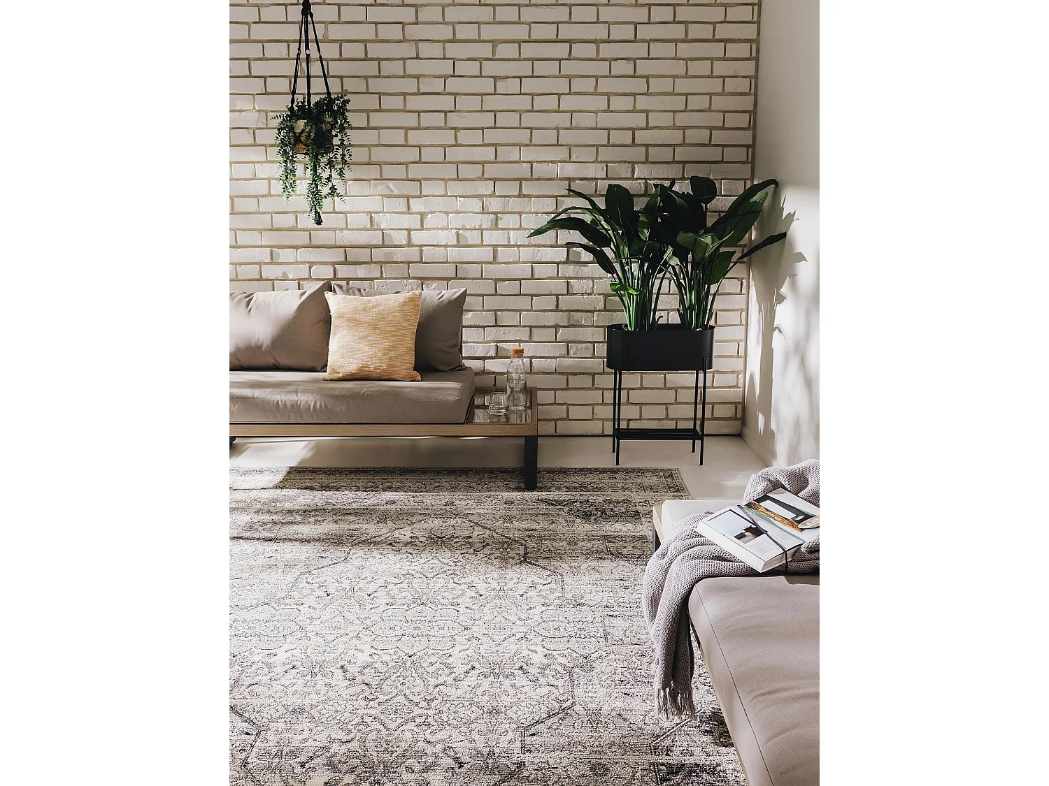 Tapis d'extérieur & intérieur Artis Anthracite 120x180 cm