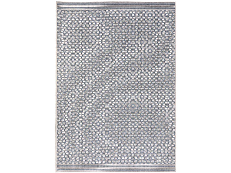 Tapis d'extérieur & intérieur Metro Bleu 200x290 cm