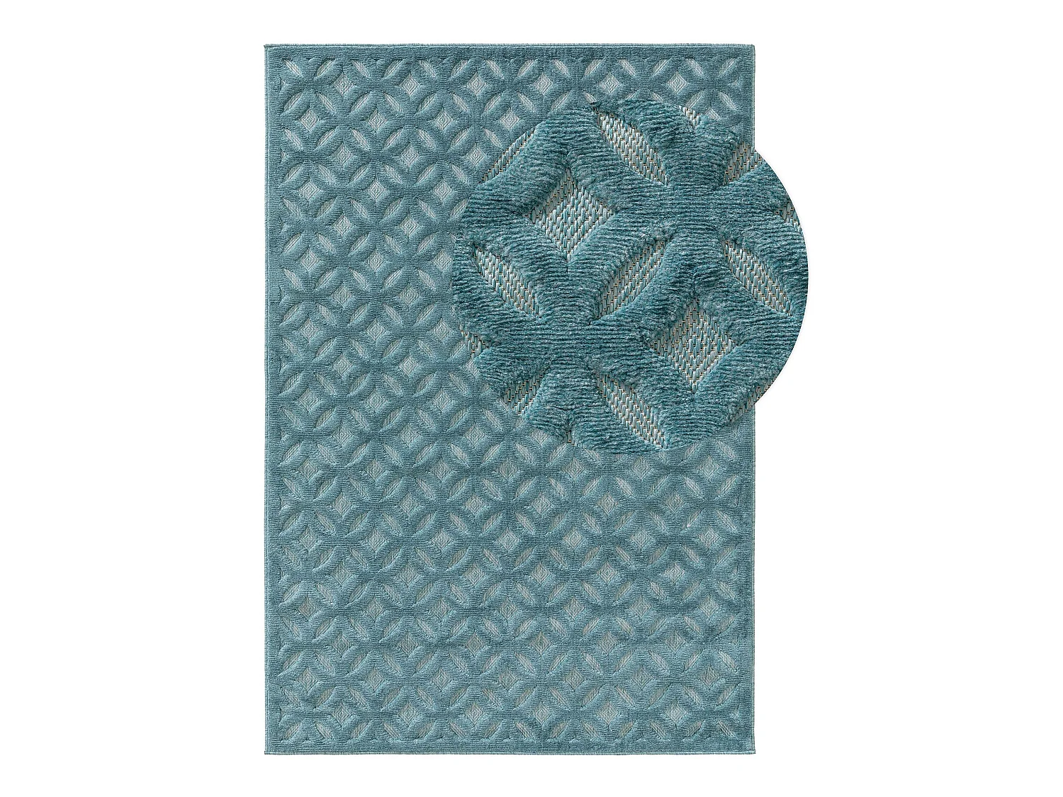Tapis d'extérieur & intérieur Bonte Turquoise 200x290 cm