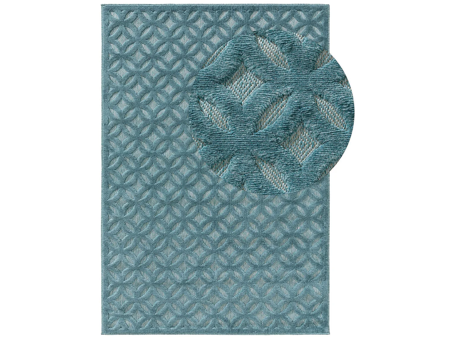 Tapis d'extérieur & intérieur Bonte Turquoise 200x290 cm