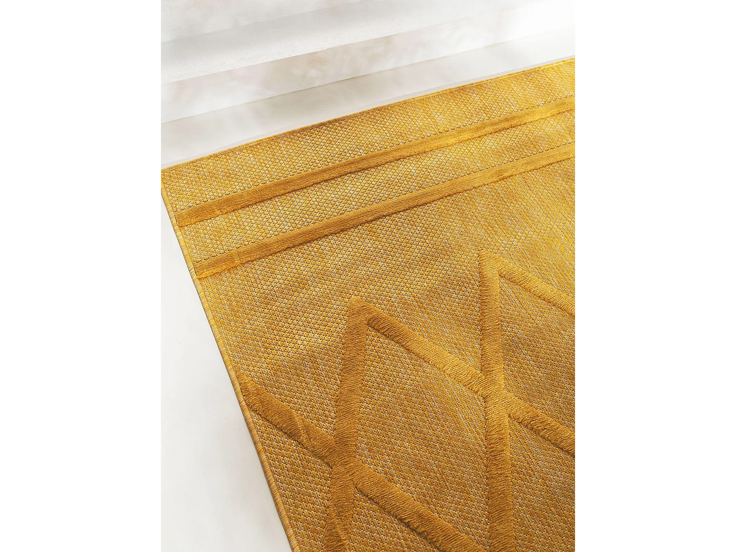 Tapis d'extérieur & intérieur Bonte Jaune 120x170 cm