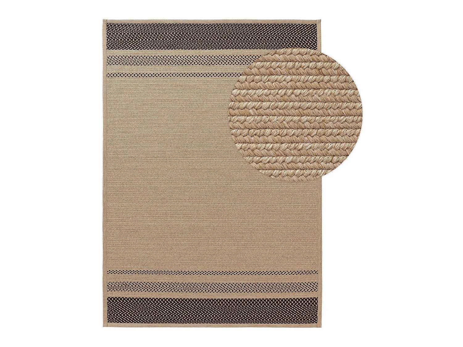 Tapis d'extérieur & intérieur Nandi Marron 200x300 cm