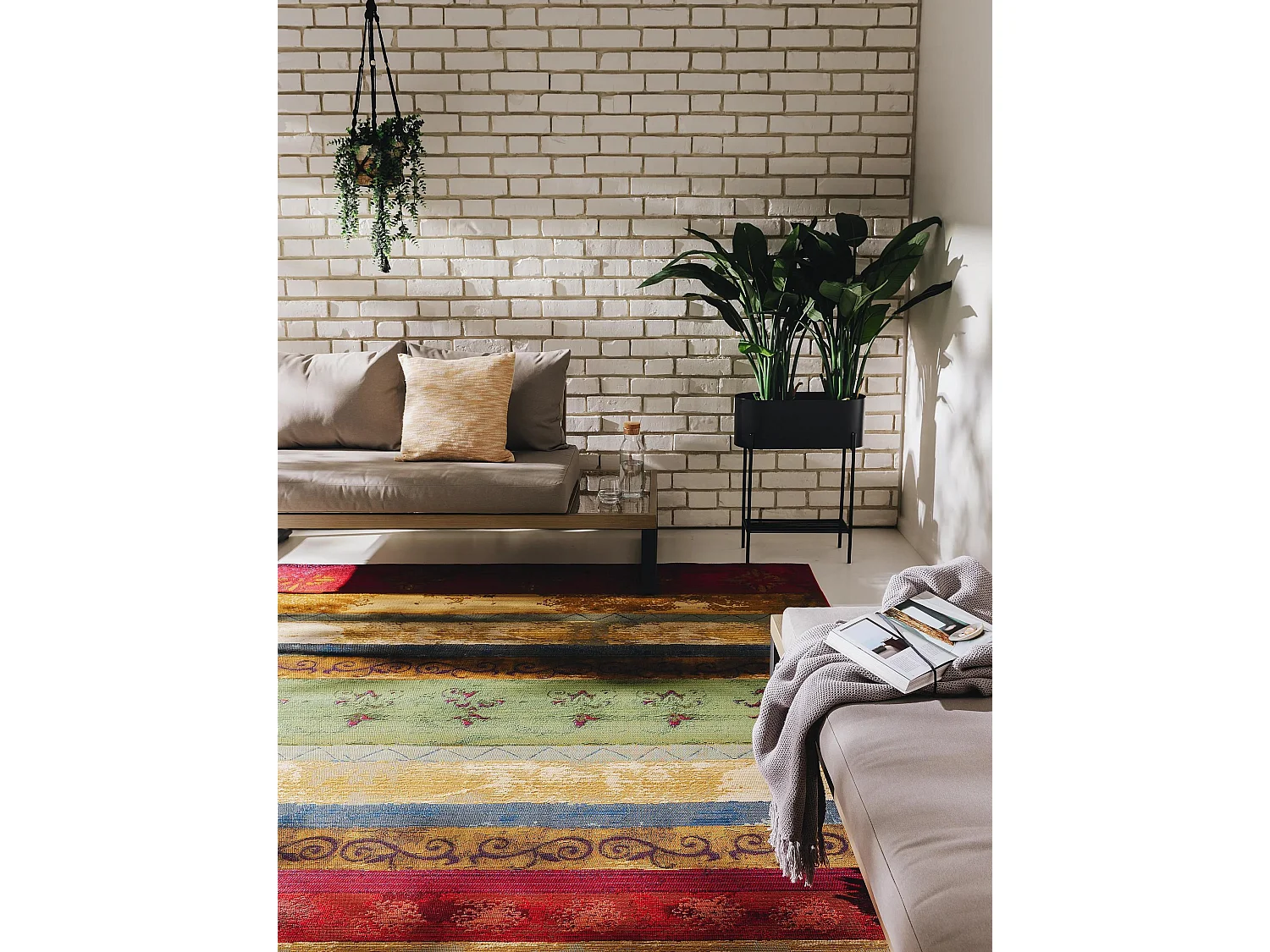 Tapis d'extérieur & intérieur Artis Multicouleur 160x235 cm