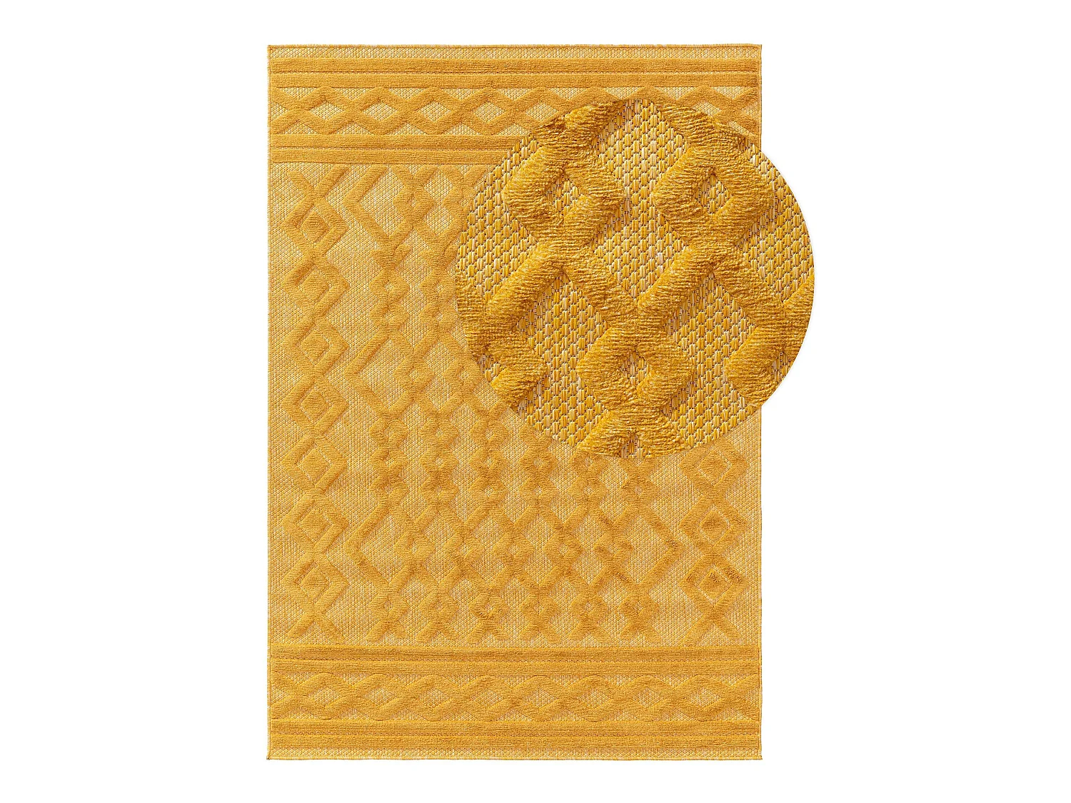 Tapis d'extérieur & intérieur Bonte Jaune 80x150 cm