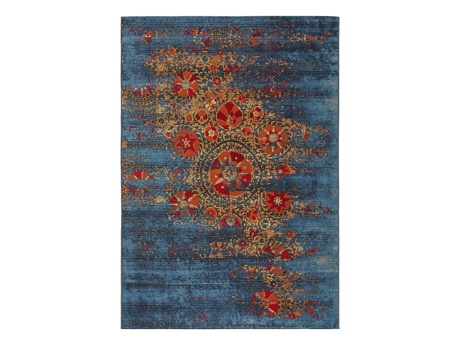 Tapis d'extérieur & intérieur Artis Multicouleur/Bleu 80x165 cm