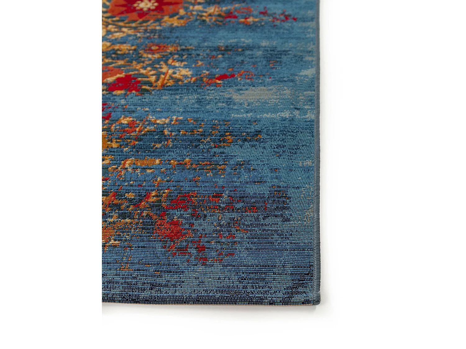 Tapis d'extérieur & intérieur Artis Multicouleur/Bleu 80x165 cm