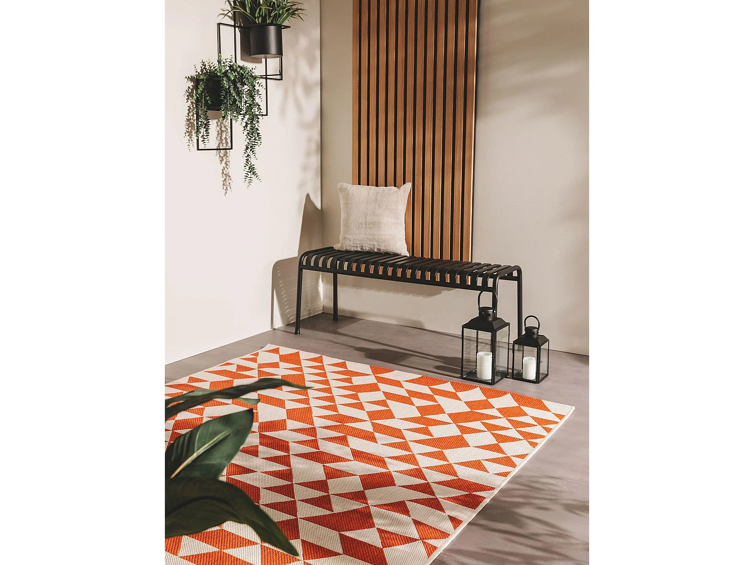 Tapis d'extérieur & intérieur Cleo Orange 160x230 cm