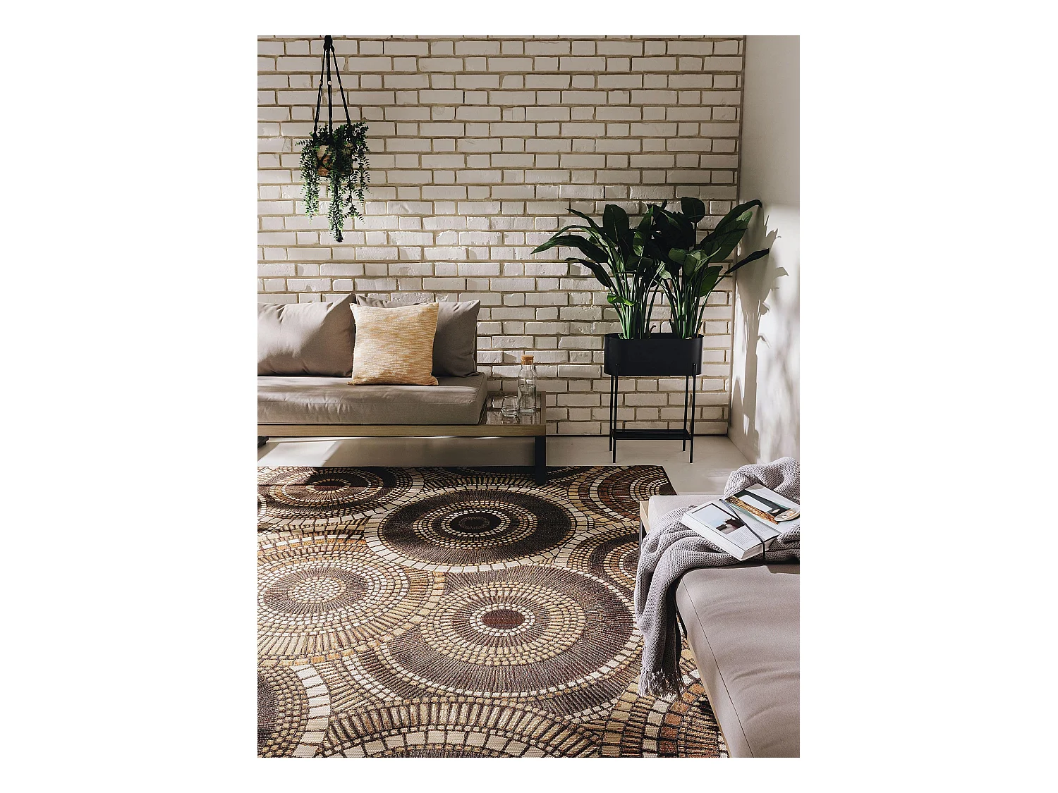 Tapis d'extérieur & intérieur Artis Marron 200x285 cm