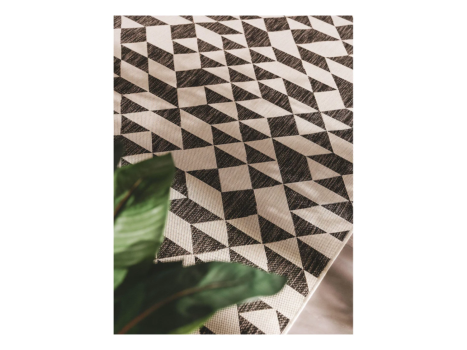 Tapis d'extérieur & intérieur Cleo Noir 300x400 cm