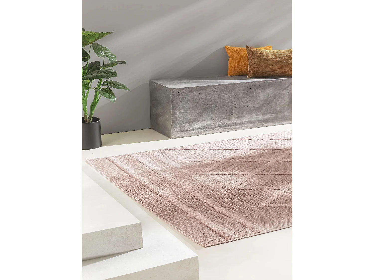 Tapis d'extérieur & intérieur Bonte Rose 240x340 cm