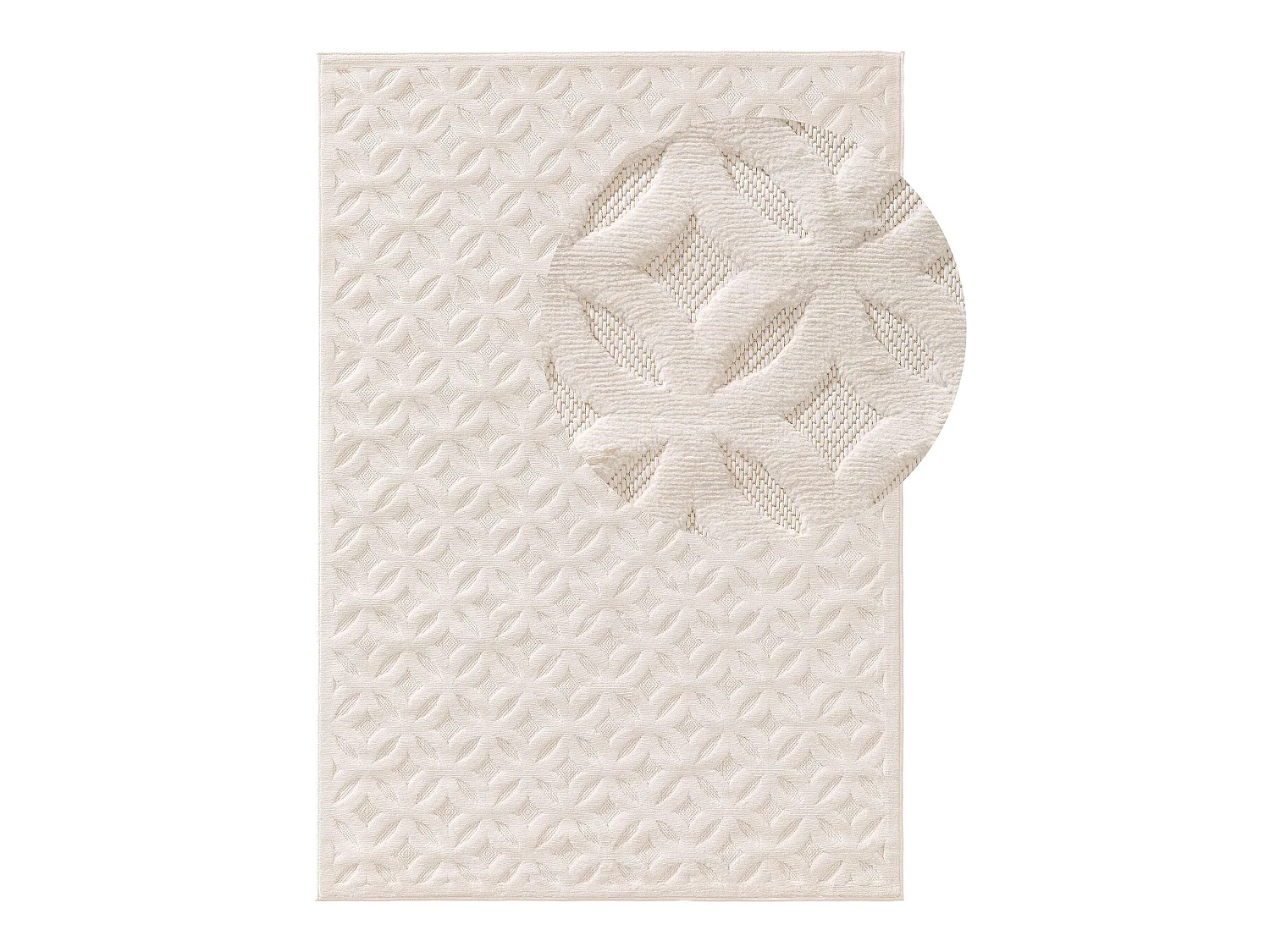 Tapis d'extérieur & intérieur Bonte Crème 120x170 cm