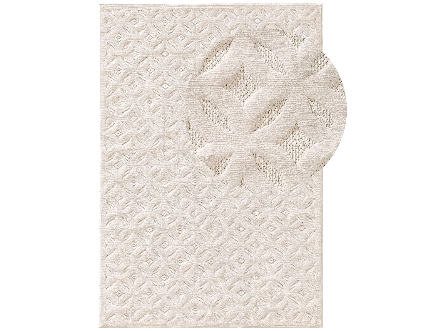 Tapis d'extérieur & intérieur Bonte Crème 120x170 cm