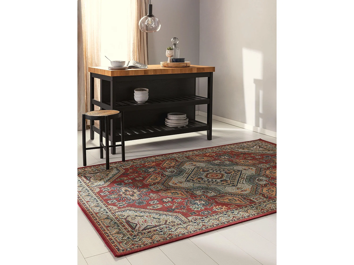 Tapis d'extérieur & intérieur Mirena Multicouleur 120x170 cm