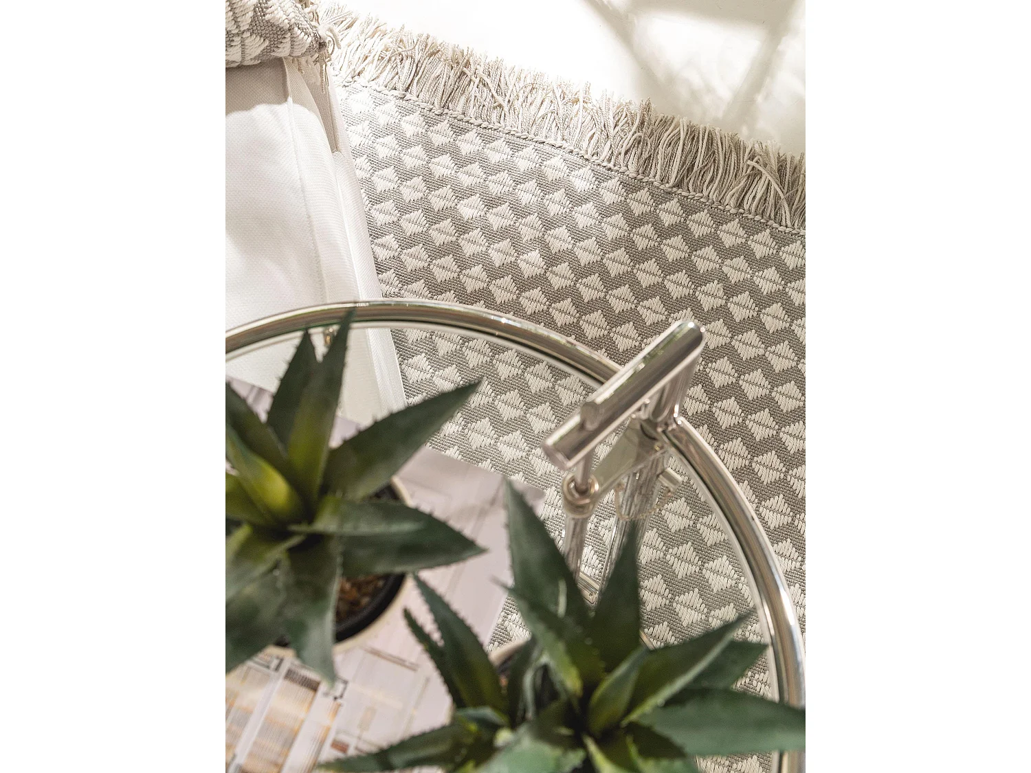 Tapis fabriqué à partir de matériaux recyclés Morty Gris 120x170 cm