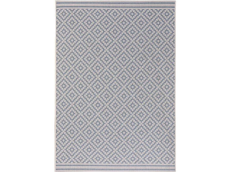 Tapis d'extérieur & intérieur Metro Bleu 120x170 cm