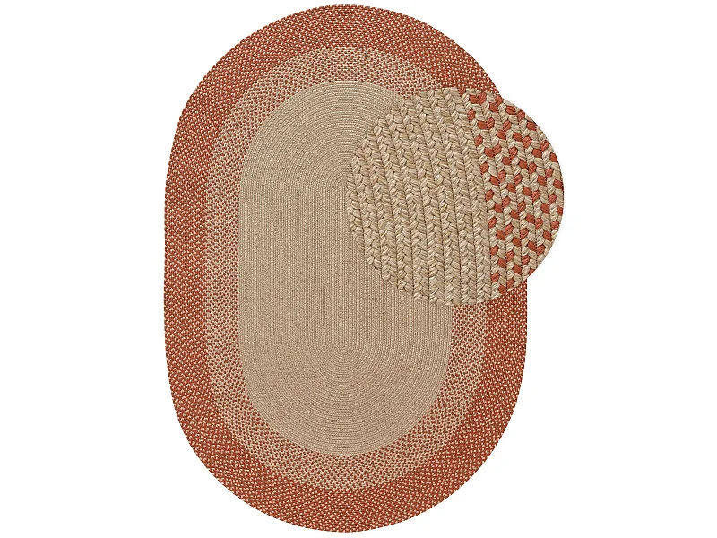 Tapis d'extérieur & intérieur Nandi Terracotta 140x200 cm