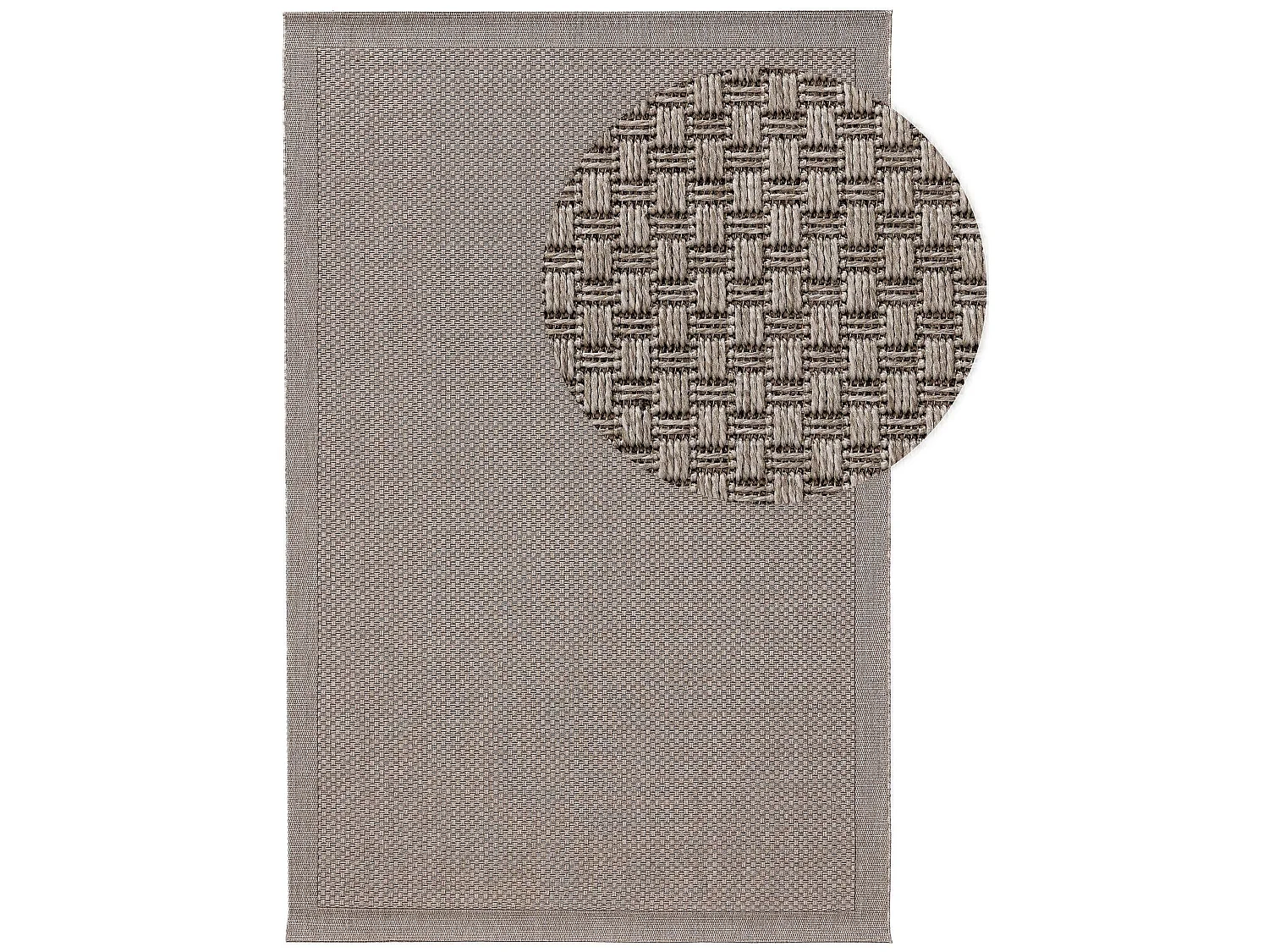 Tapis d'extérieur & intérieur Naoto Gris clair 120x170 cm