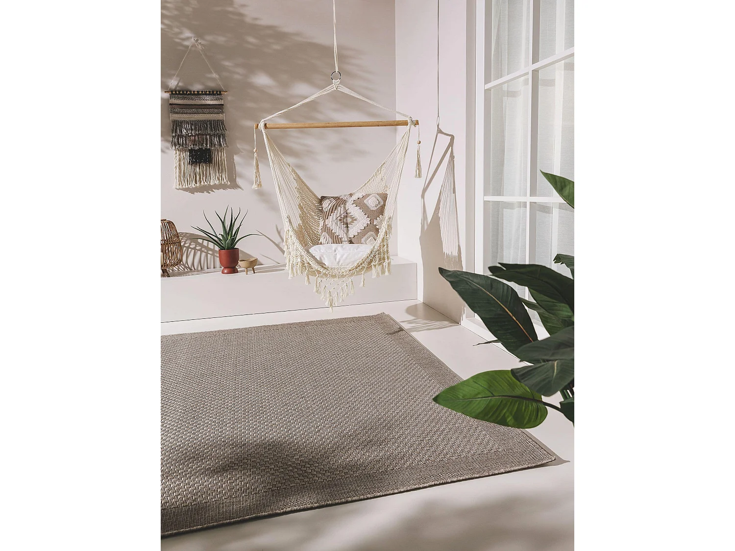 Tapis d'extérieur & intérieur Naoto Gris clair 120x170 cm