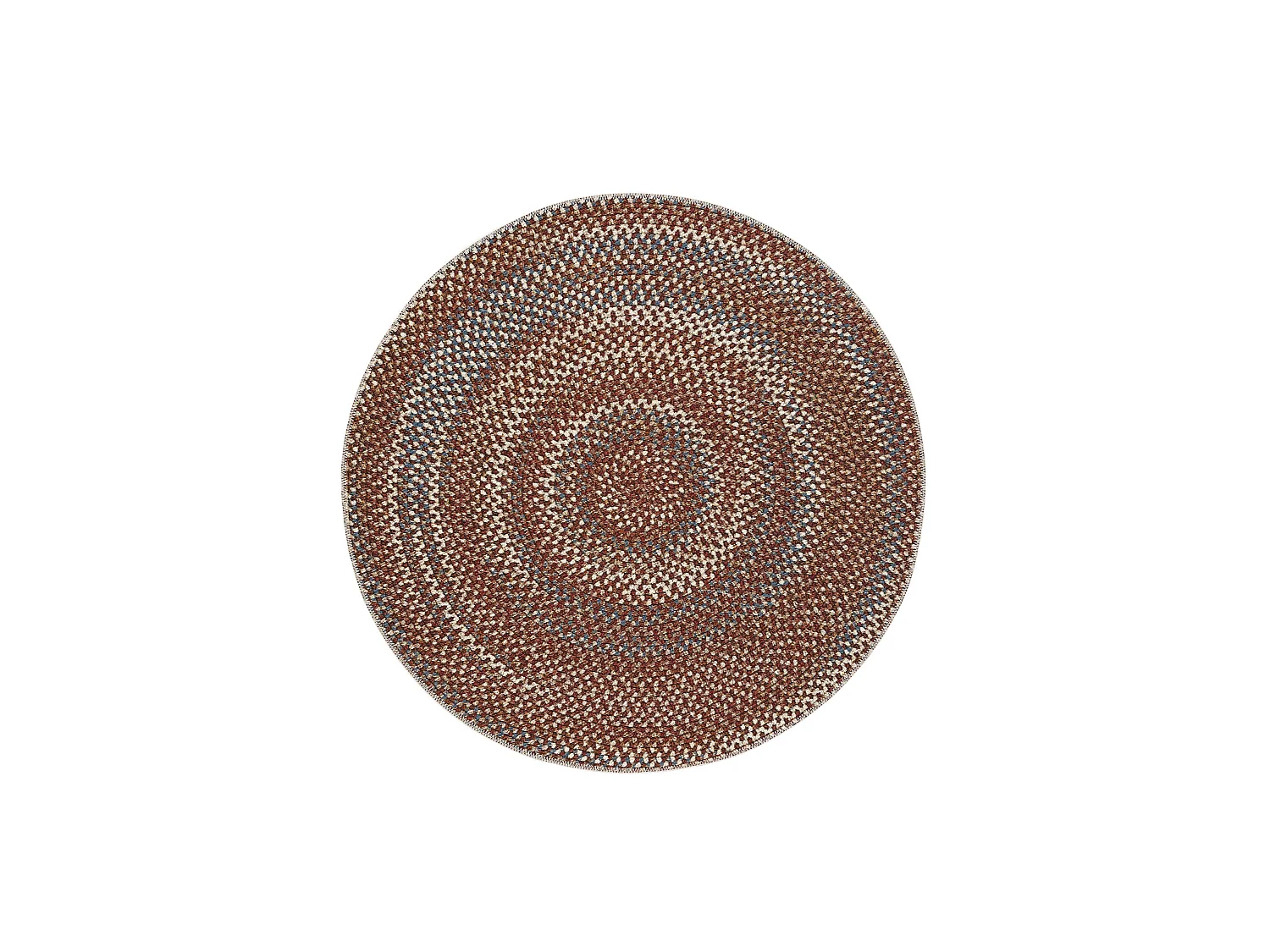 Tapis d'extérieur & intérieur rond Kenya Multicouleur ø 160 cm rond