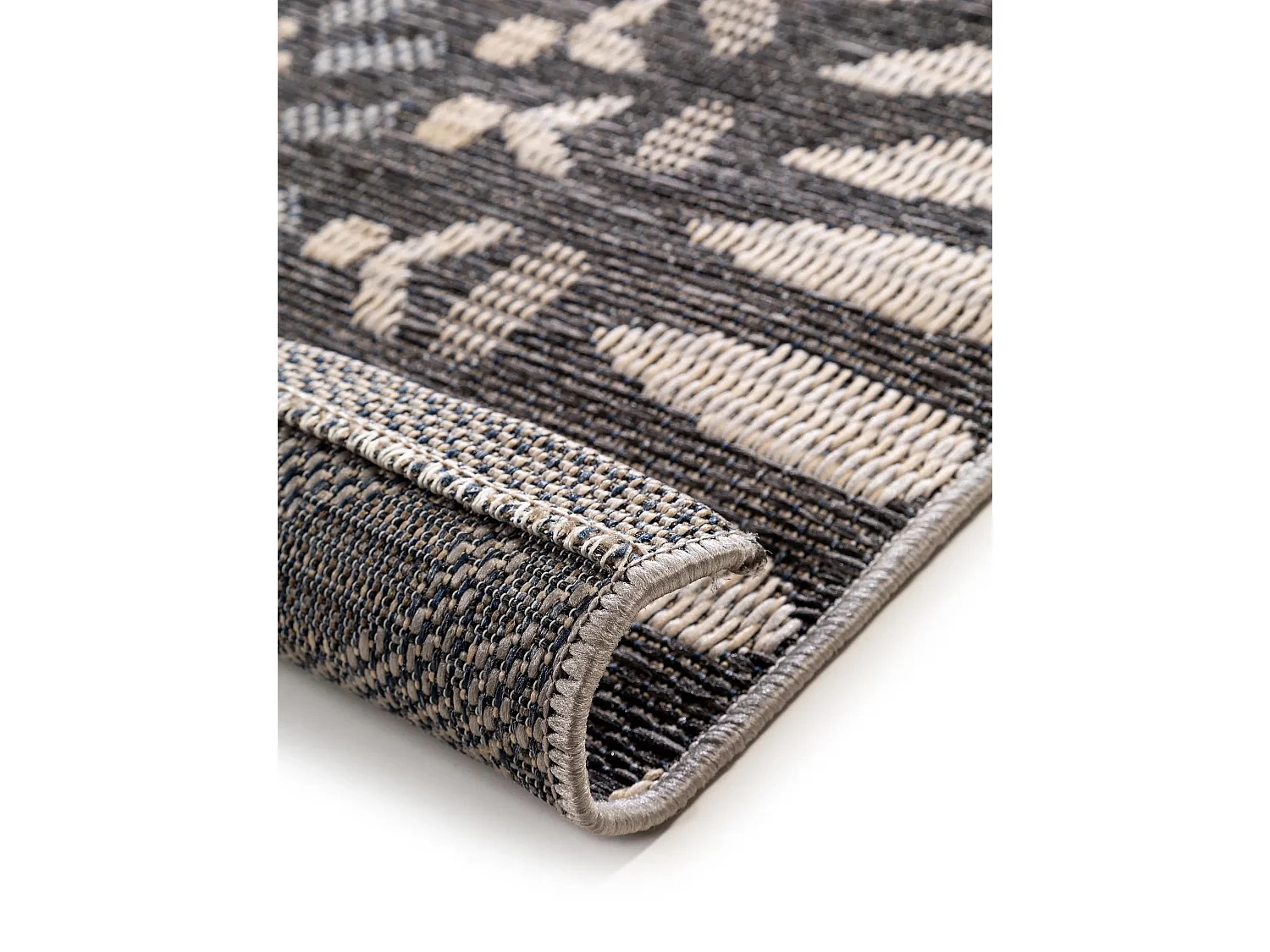Tapis d'extérieur & intérieur River Bleu 100x150 cm