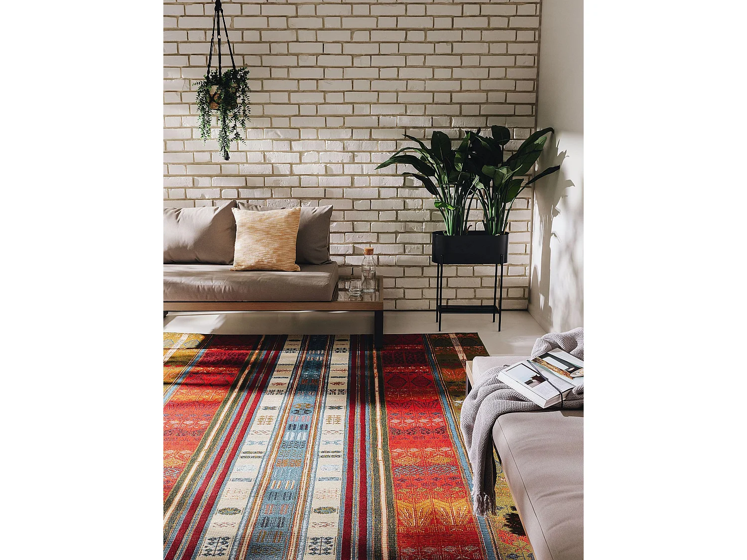 Tapis d'extérieur & intérieur Artis Multicouleur 80x165 cm