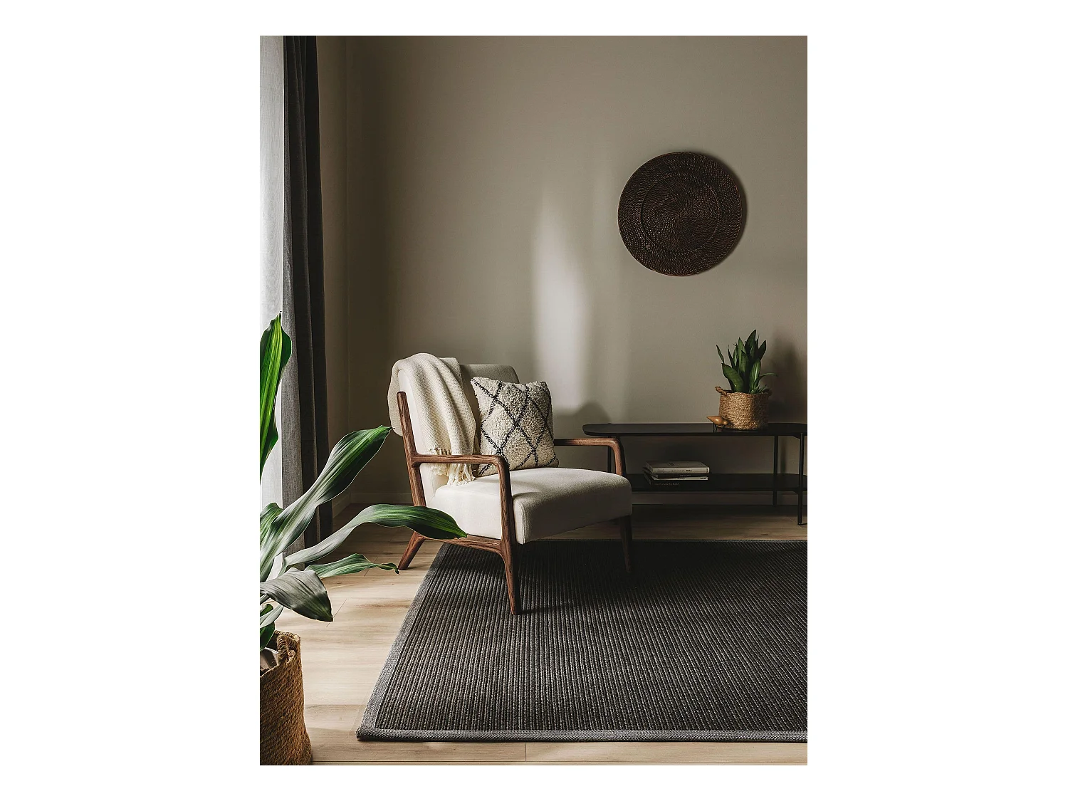 Tapis d'extérieur & intérieur Nandi Noir 200x300 cm