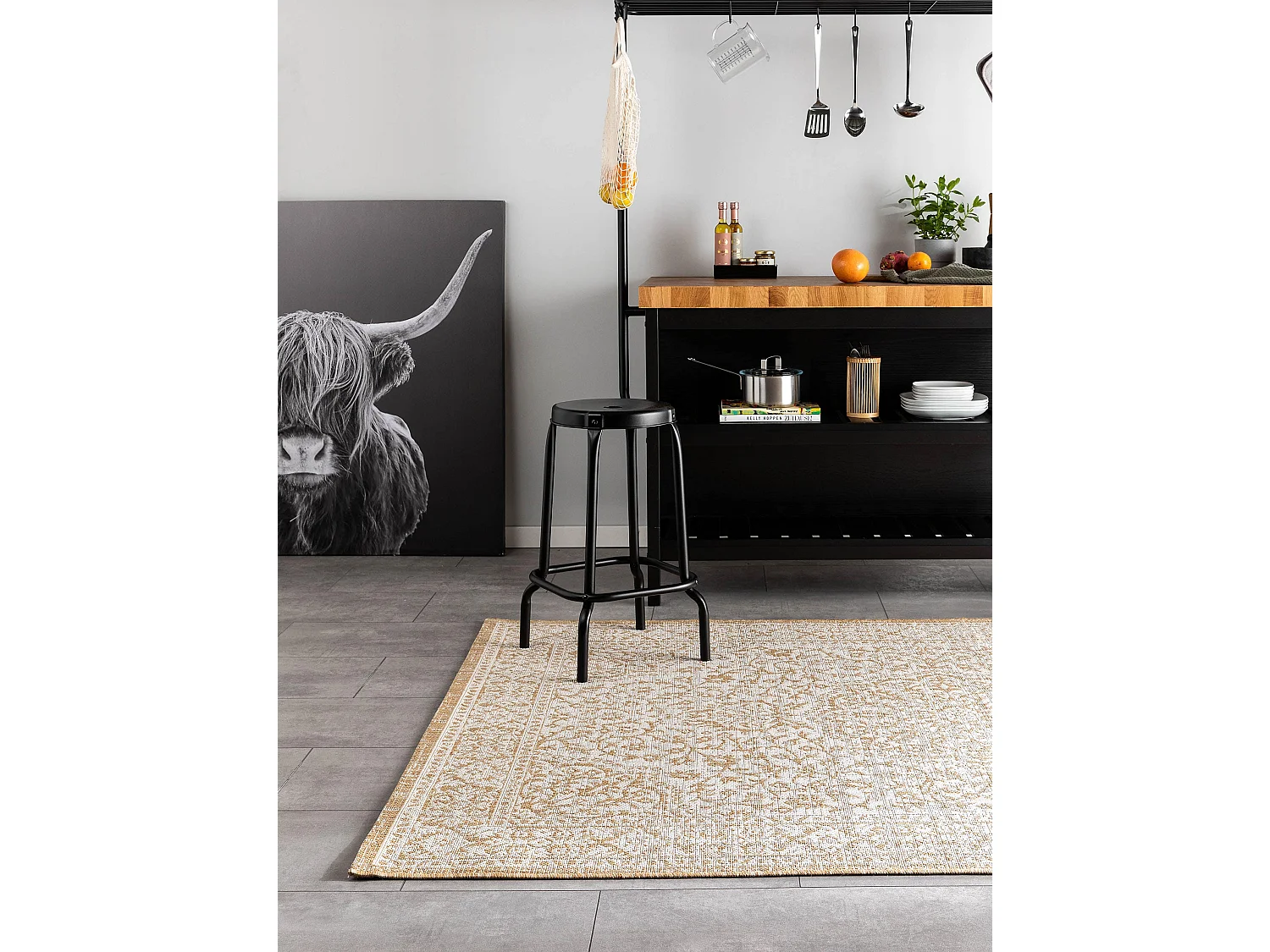 Tapis d'extérieur & intérieur Cleo Crème/Beige 120x170 cm