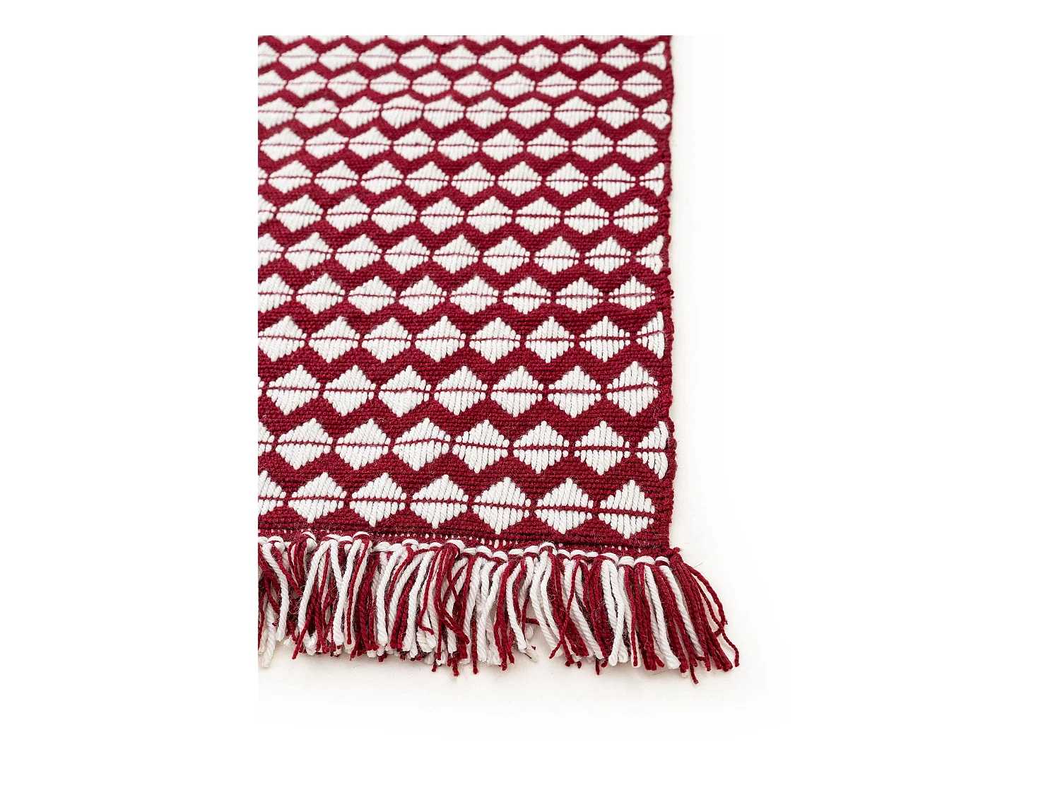 Tapis fabriqué à partir de matériaux recyclés Morty Rouge 200x300 cm