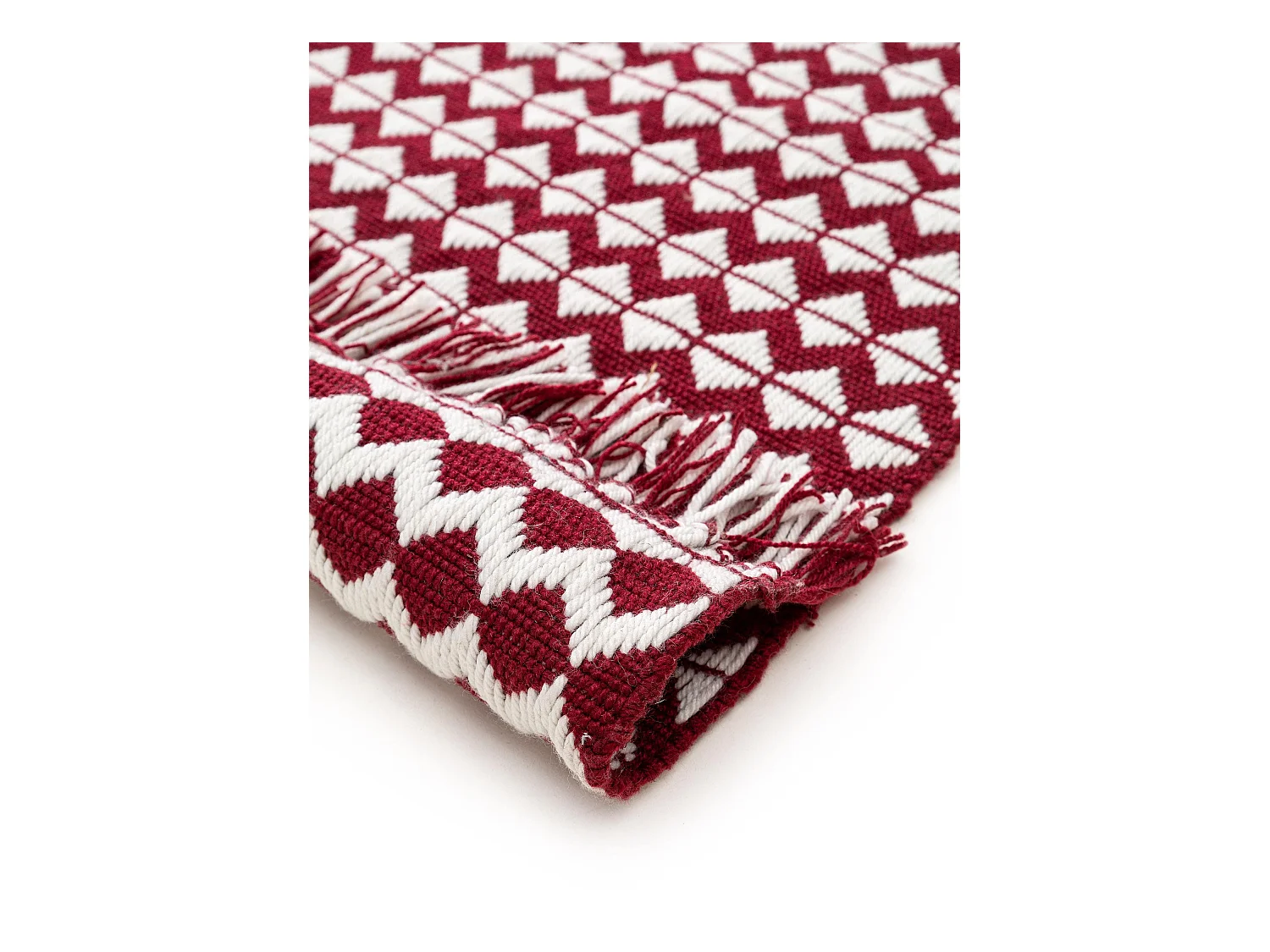 Tapis fabriqué à partir de matériaux recyclés Morty Rouge 200x300 cm