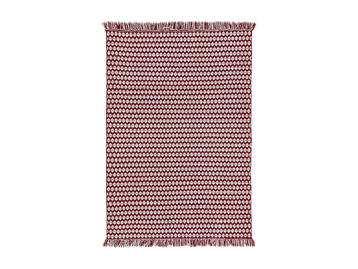 Tapis fabriqué à partir de matériaux recyclés Morty Rouge 200x300 cm