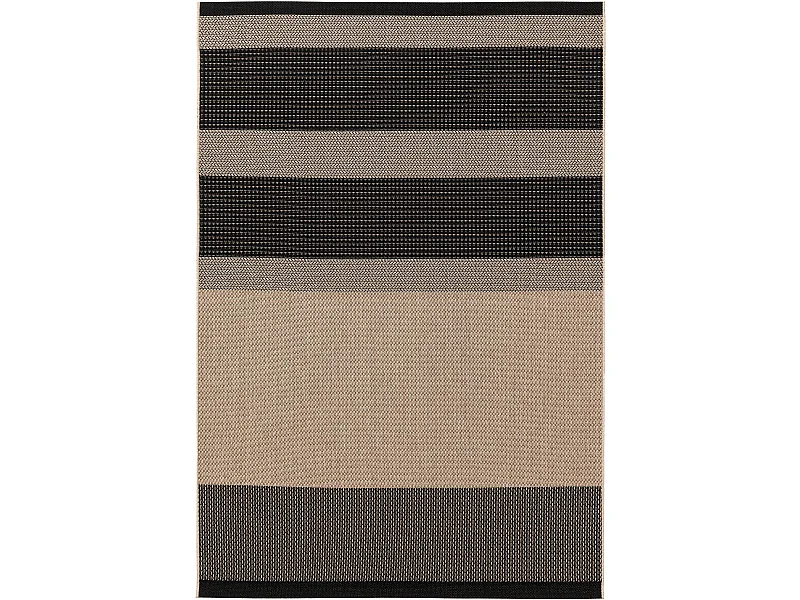 Tapis d'extérieur & intérieur Naoto Beige/Noir 80x150 cm