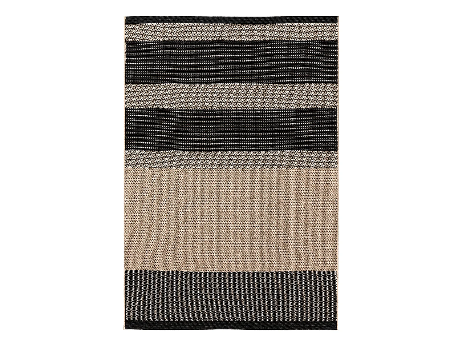 Tapis d'extérieur & intérieur Naoto Beige/Noir 80x150 cm