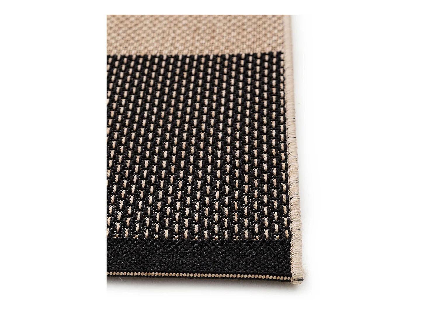 Tapis d'extérieur & intérieur Naoto Beige/Noir 80x150 cm