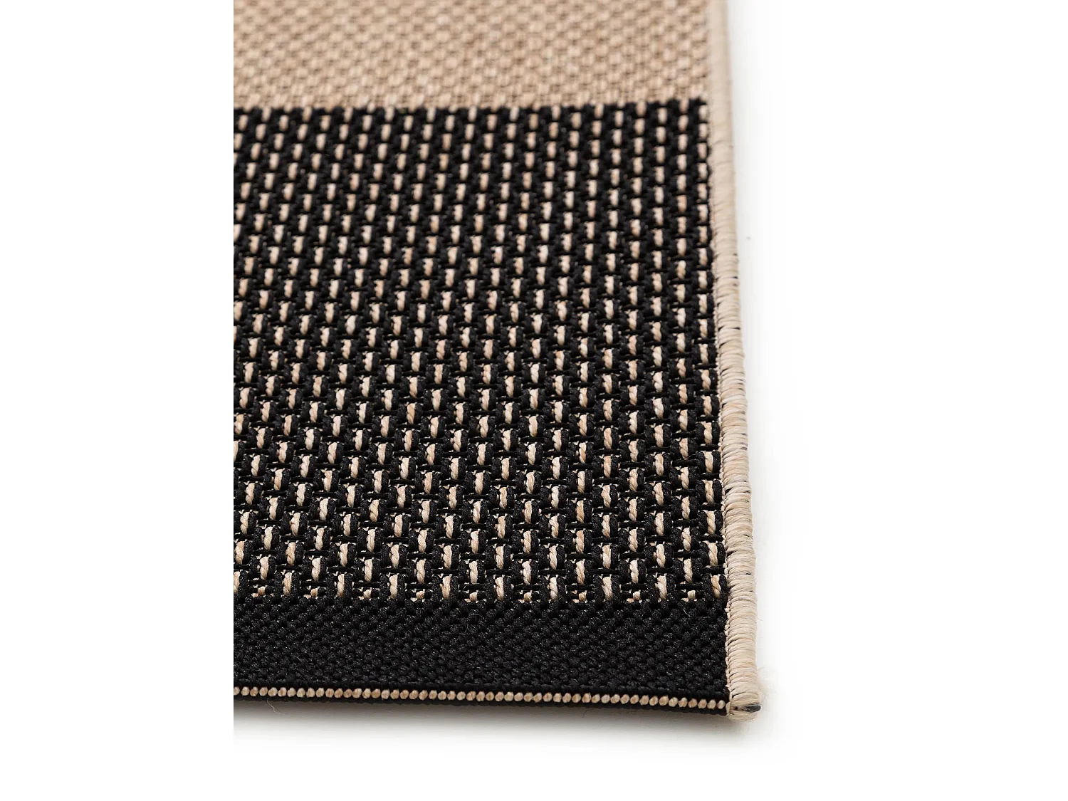 Tapis d'extérieur & intérieur Naoto Beige/Noir 80x150 cm