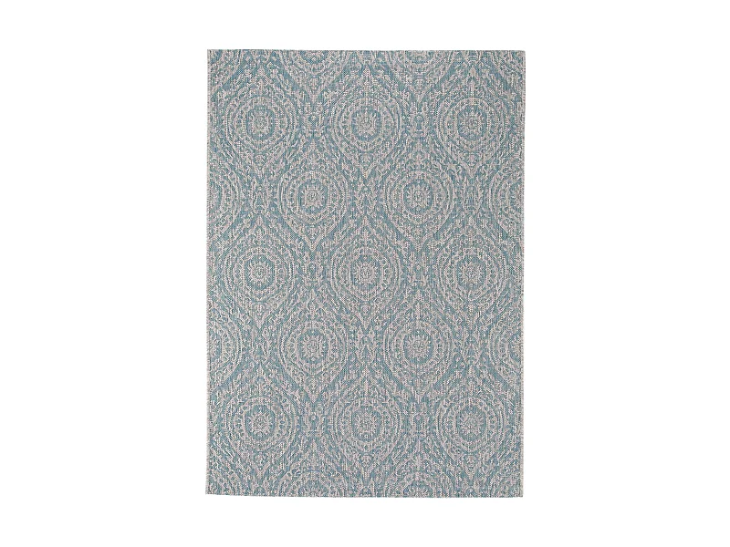 Tapis d'extérieur & intérieur Cleo Beige/Turquoise 120x170 cm
