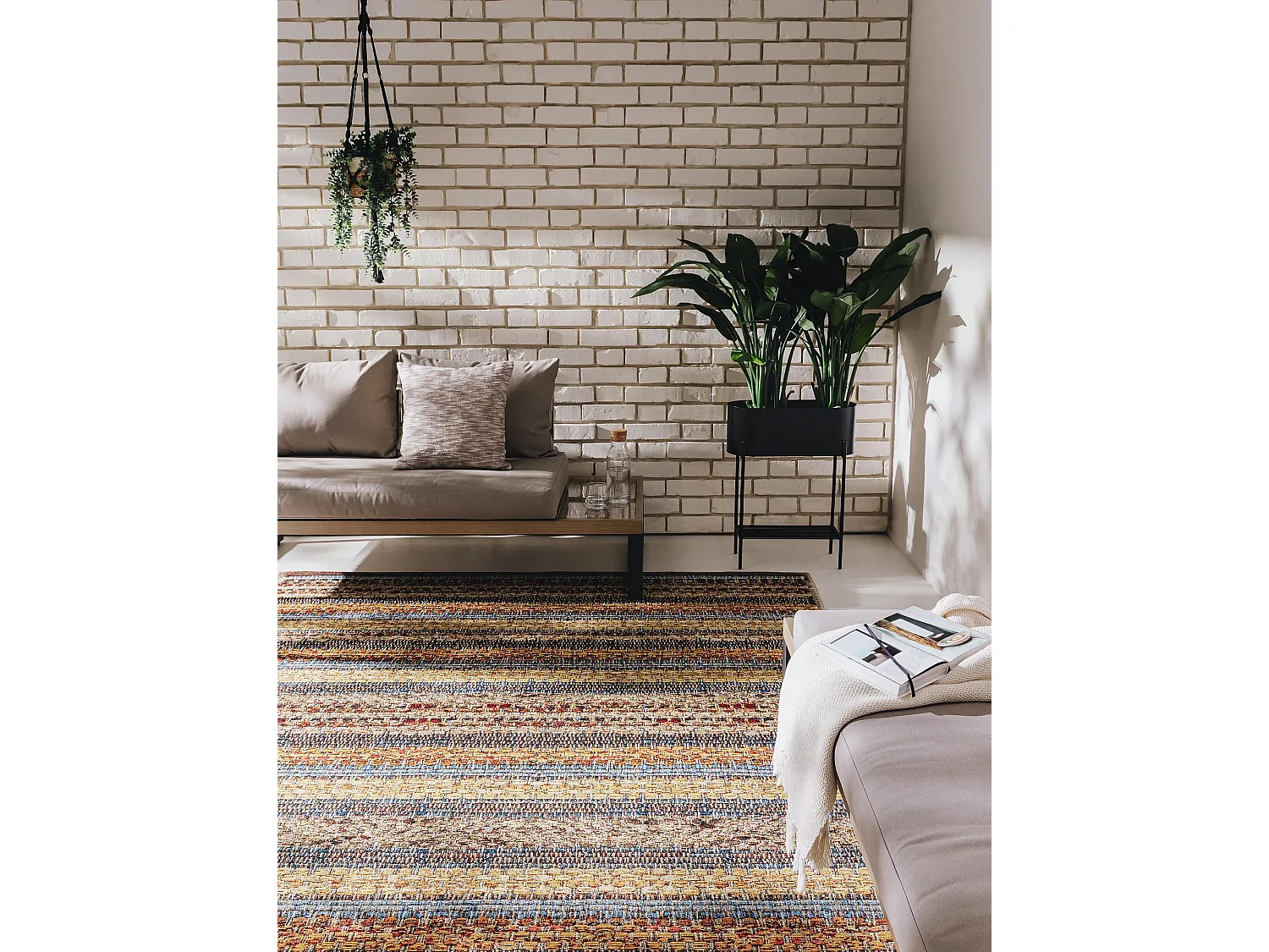 Tapis d'extérieur & intérieur Kenya Multicouleur 120x180 cm