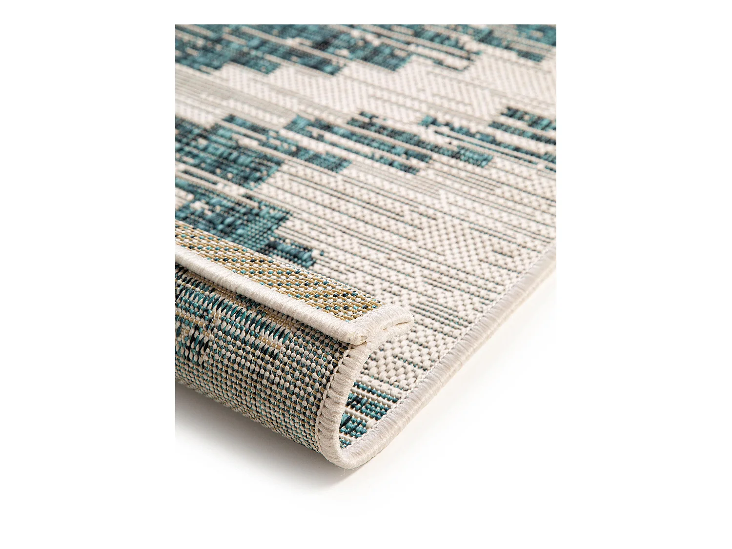 Tapis d'extérieur & intérieur Cleo Bleu 80x150 cm