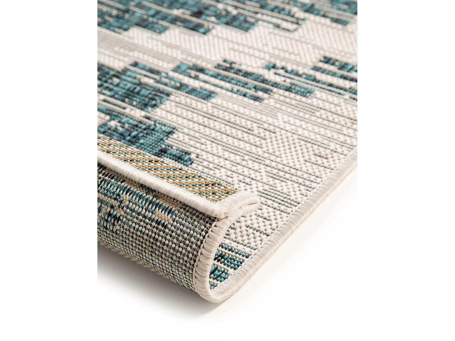 Tapis d'extérieur & intérieur Cleo Bleu 80x150 cm